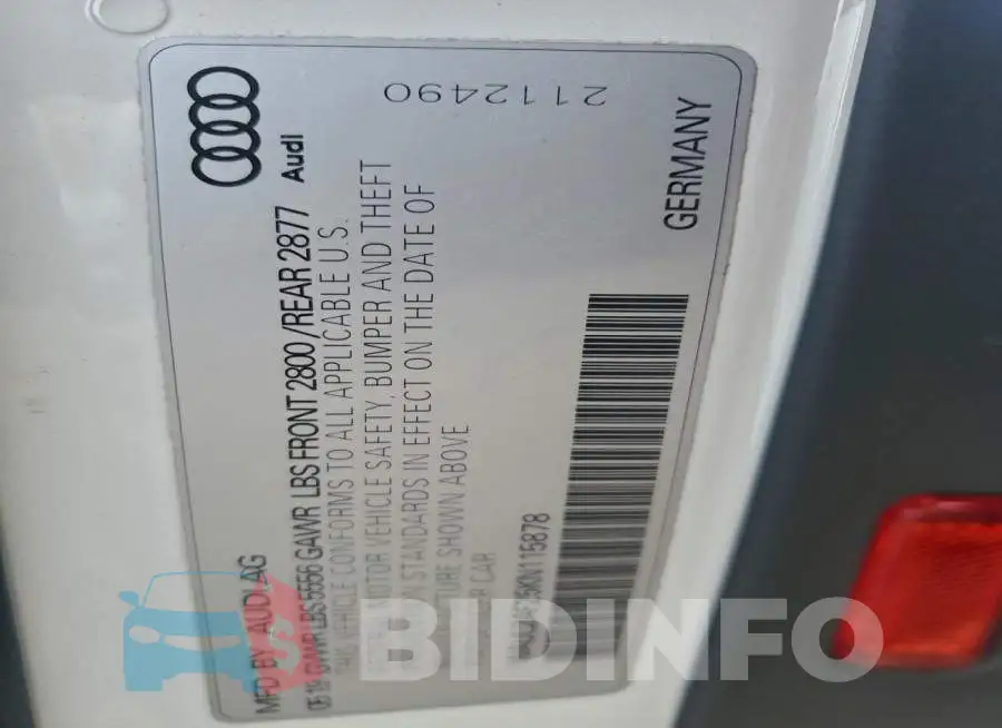 WAUL2AF25KN115878 Photo# 13