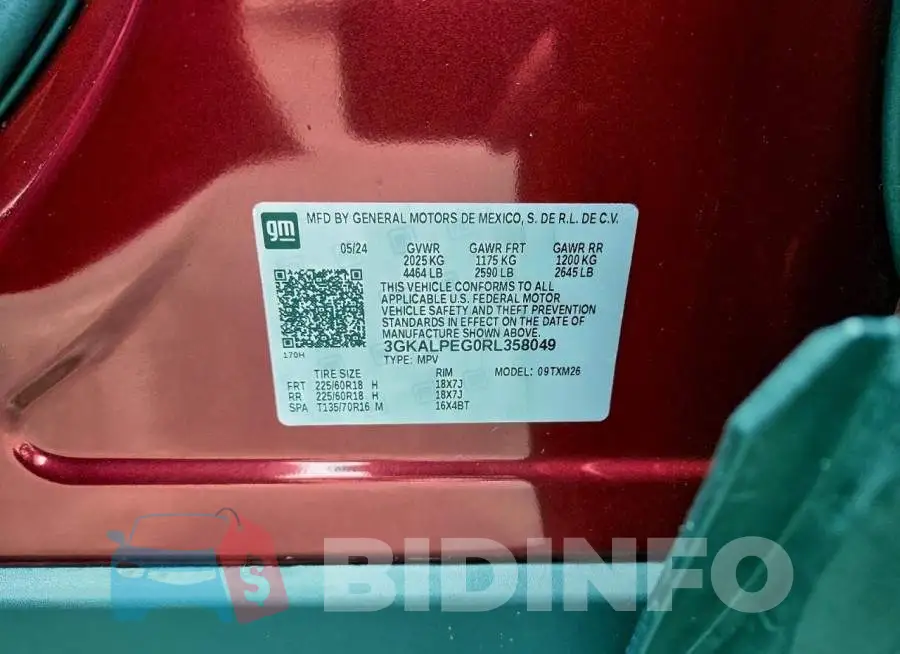 3GKALPEG0RL358049 Photo# 13
