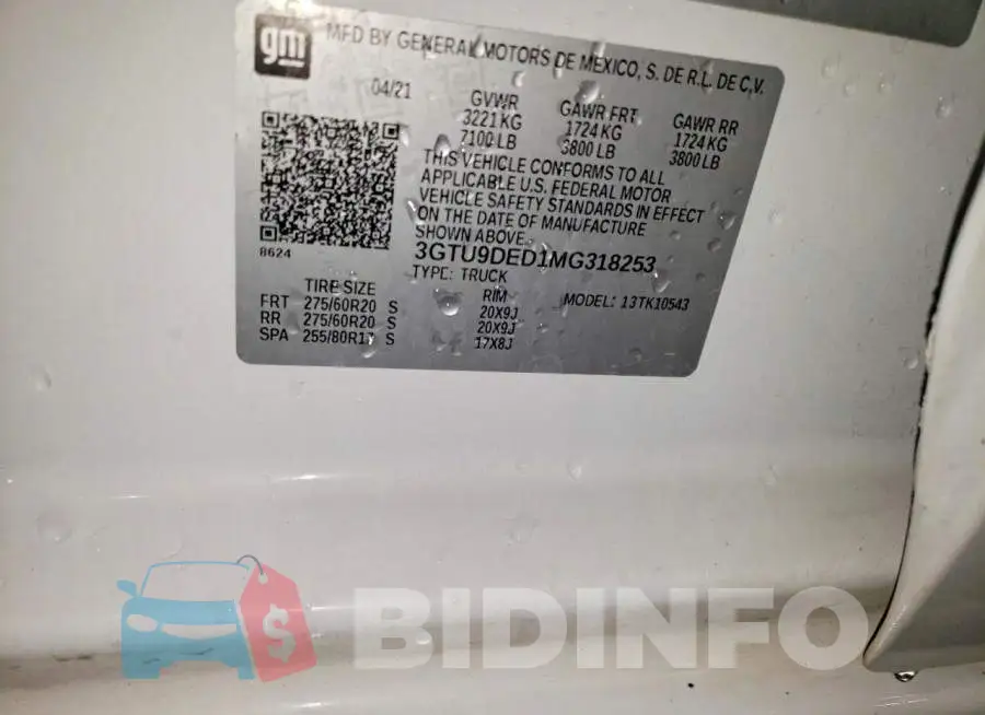 3GTU9DED1MG318253 Photo# 12