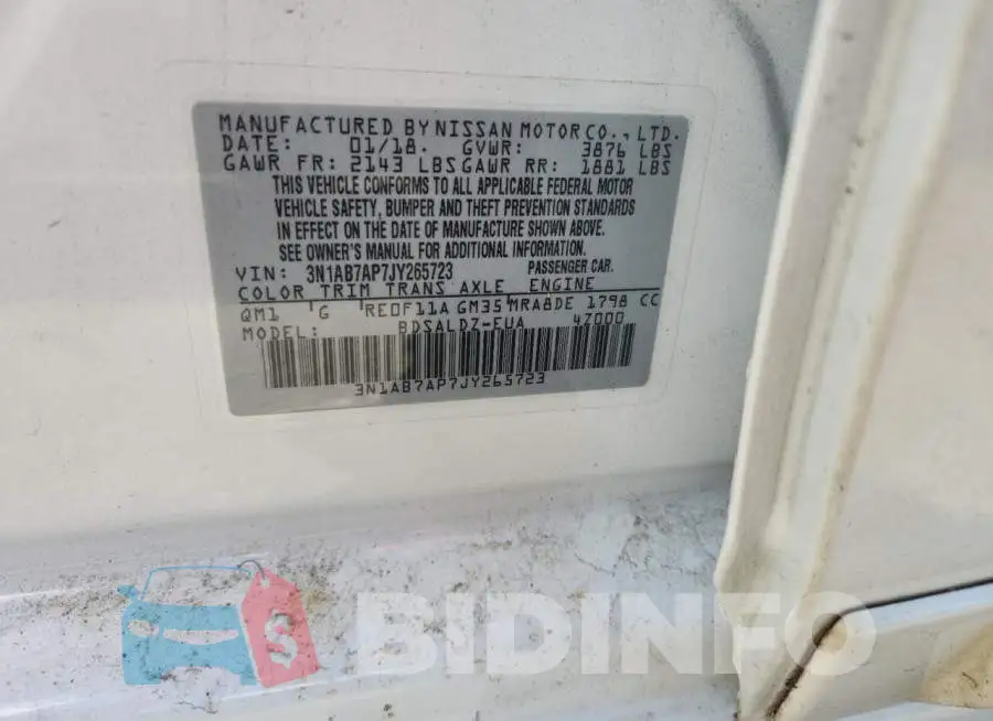 3N1AB7AP7JY265723 Photo# 12