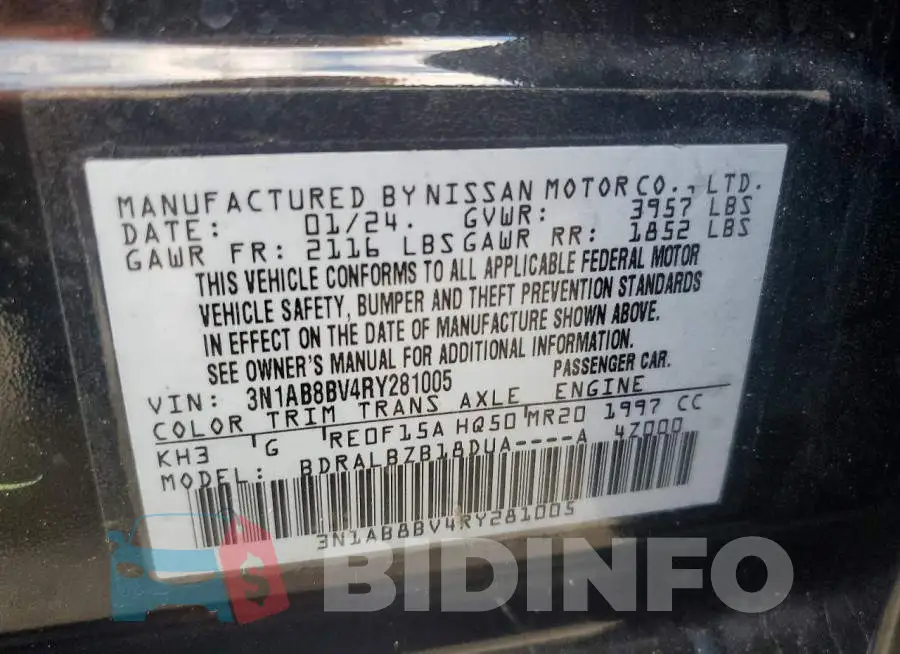 3N1AB8BV4RY281005 Photo# 12