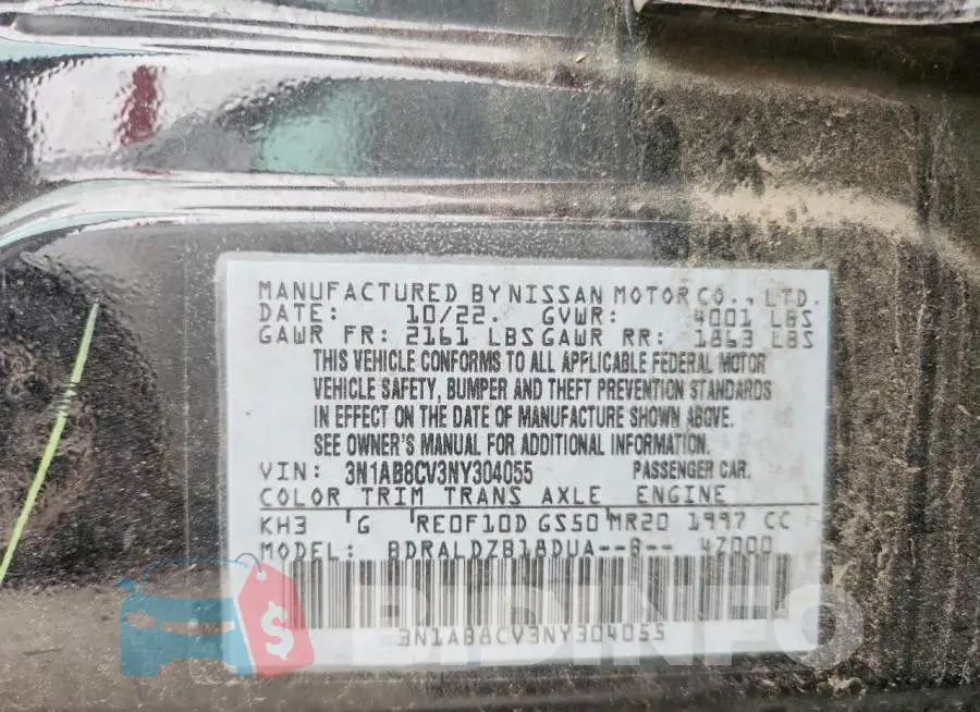 3N1AB8CV3NY304055 Photo# 12