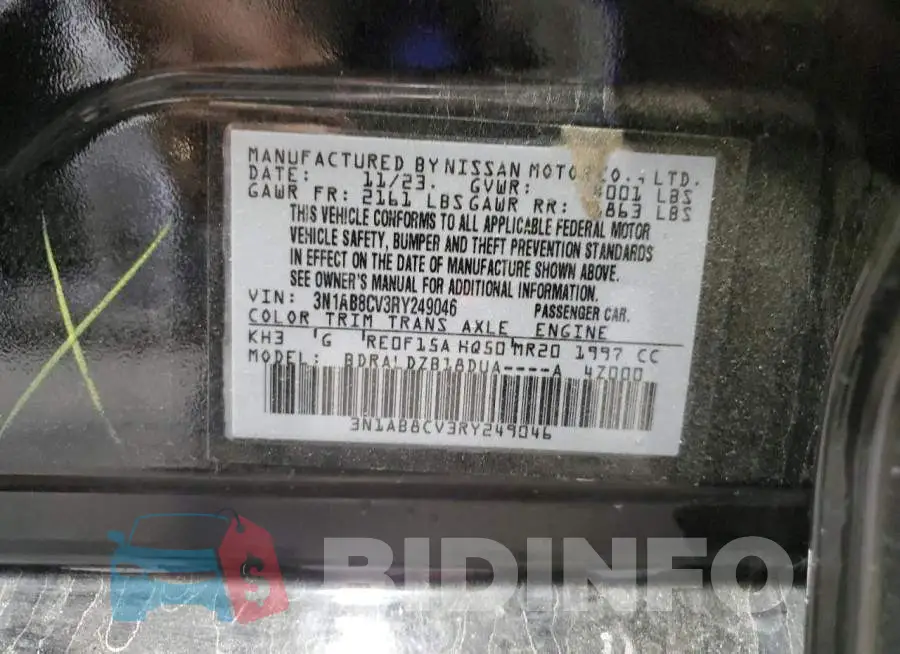 3N1AB8CV3RY249046 Photo# 12