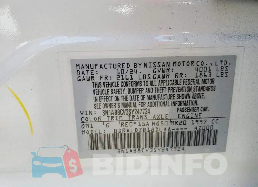 3N1AB8CV3SY247724 Photo# 13