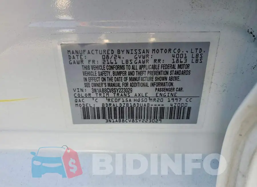 3N1AB8CV8SY223029 Photo# 12