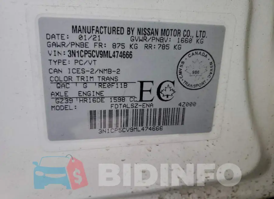 3N1CP5CV9ML474666 Photo# 14