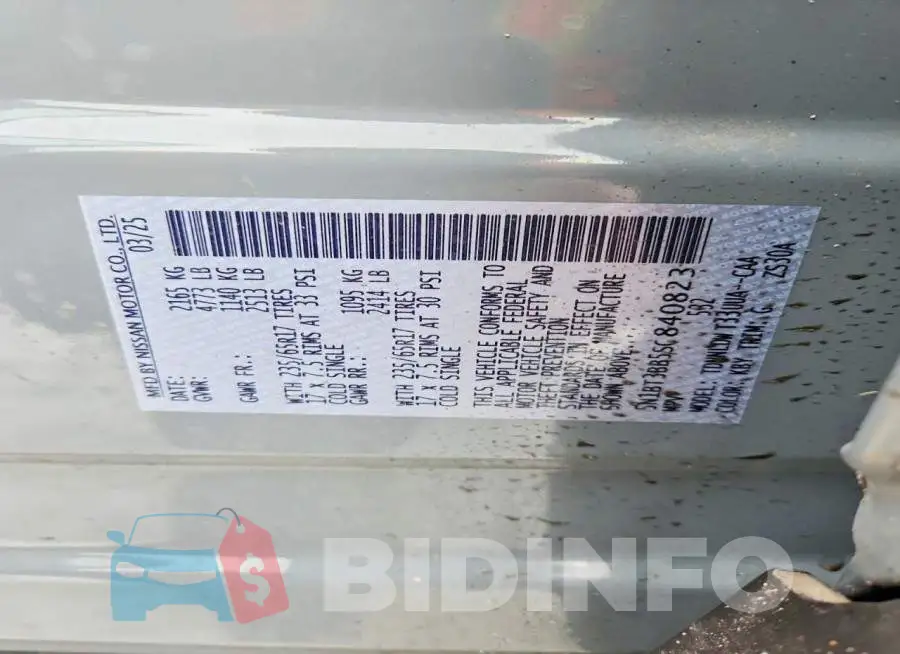 5N1BT3BB5SC840823 Photo# 14