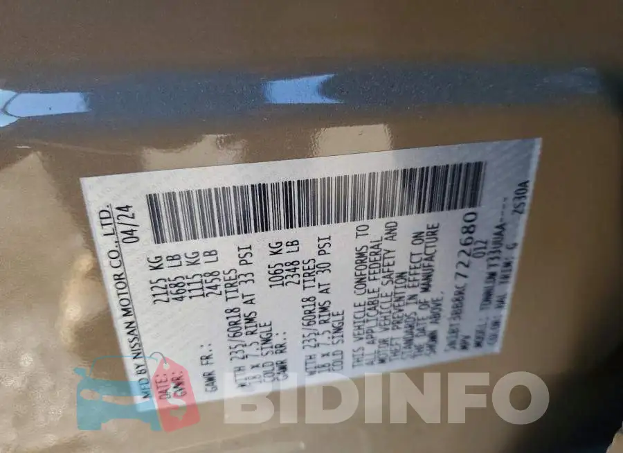 5N1BT3BB8RC722680 Photo# 13