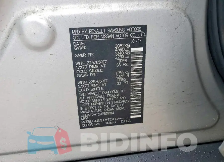 KNMAT2MT2JP519314 Photo# 13