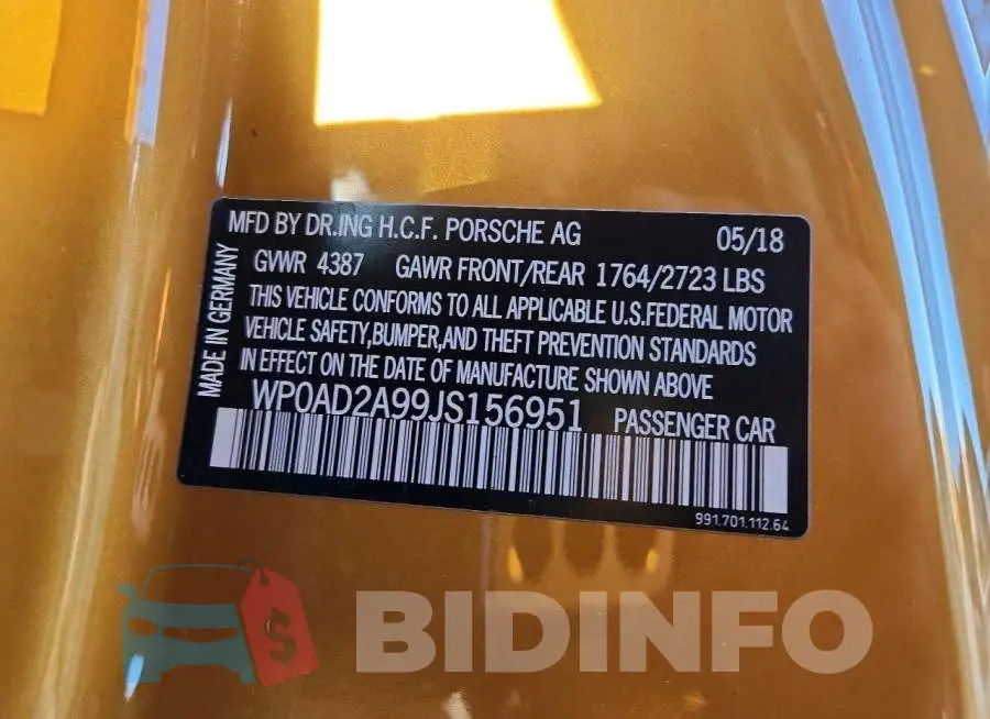 WP0AD2A99JS156951 Photo# 14
