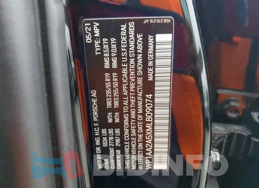 WP1AA2A5XMLB09074 Photo# 13