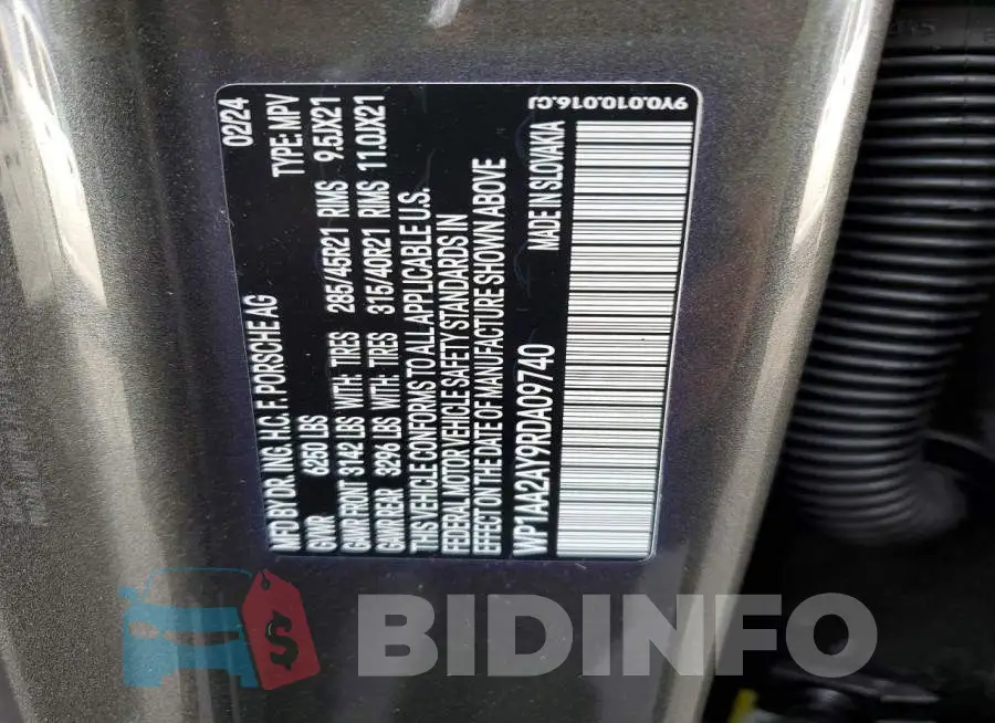 WP1AA2AY9RDA09740 Photo# 14