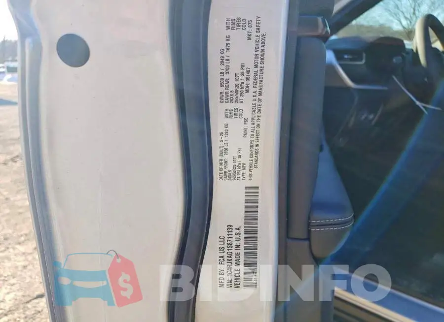1C4RJKAG1S8711139 Photo# 12
