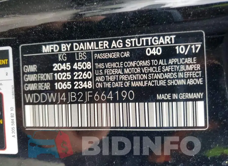 WDDWJ4JB2JF664190 Photo# 12