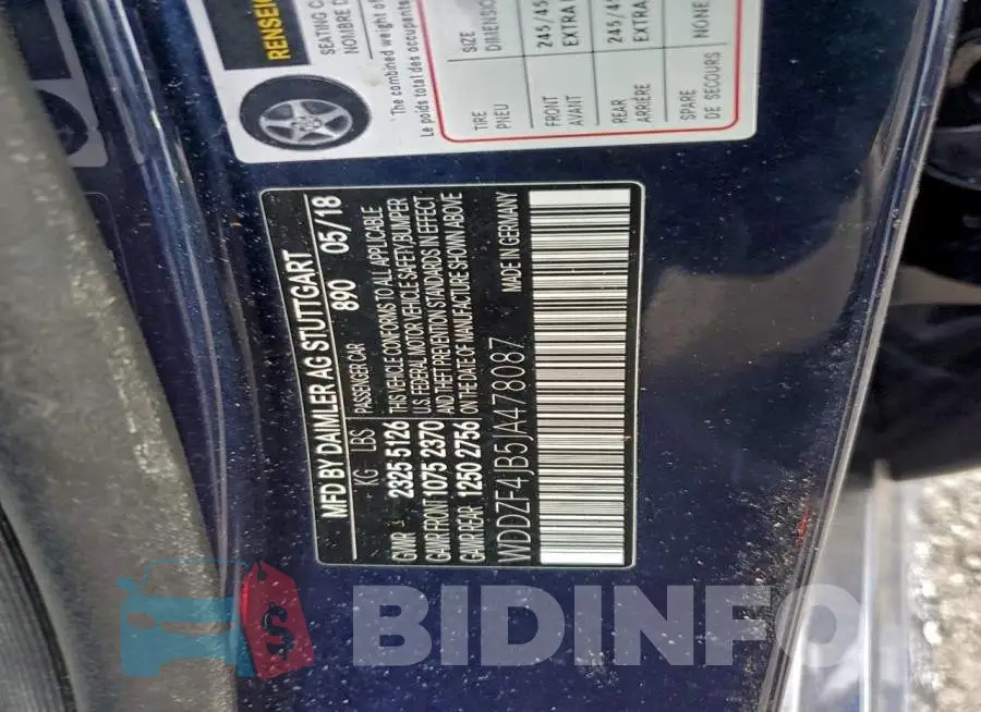 WDDZF4JB5JA478087 Photo# 12