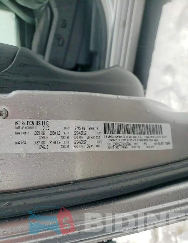 2C4RDGEG3KR670421 Photo# 13