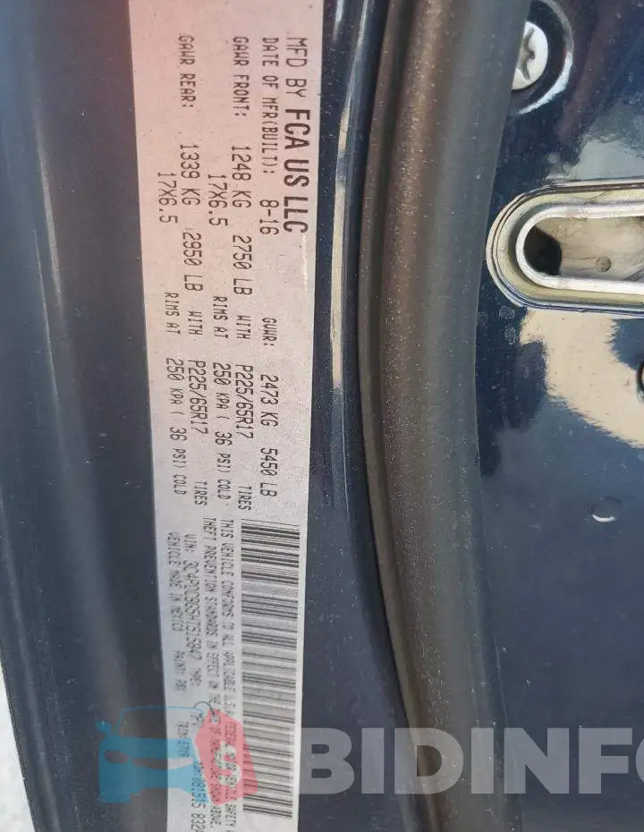 3C4PDCBG5HT515847 Photo# 13