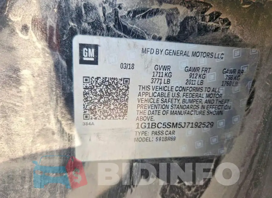 1G1BC5SM5J7192529 Photo# 13