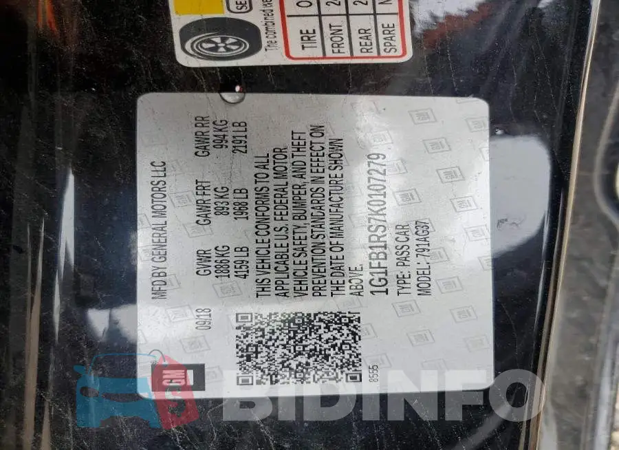 1G1FB1RS7K0107279 Photo# 13