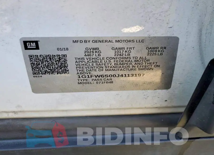 1G1FW6S00J4113197 Photo# 12