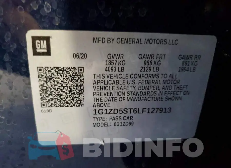 1G1ZD5ST6LF127913 Photo# 12