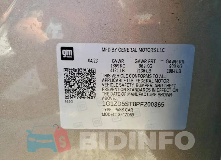 1G1ZD5ST8PF200365 Photo# 12