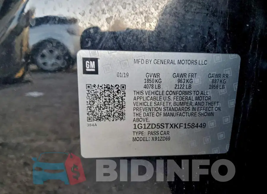 1G1ZD5STXKF158449 Photo# 12