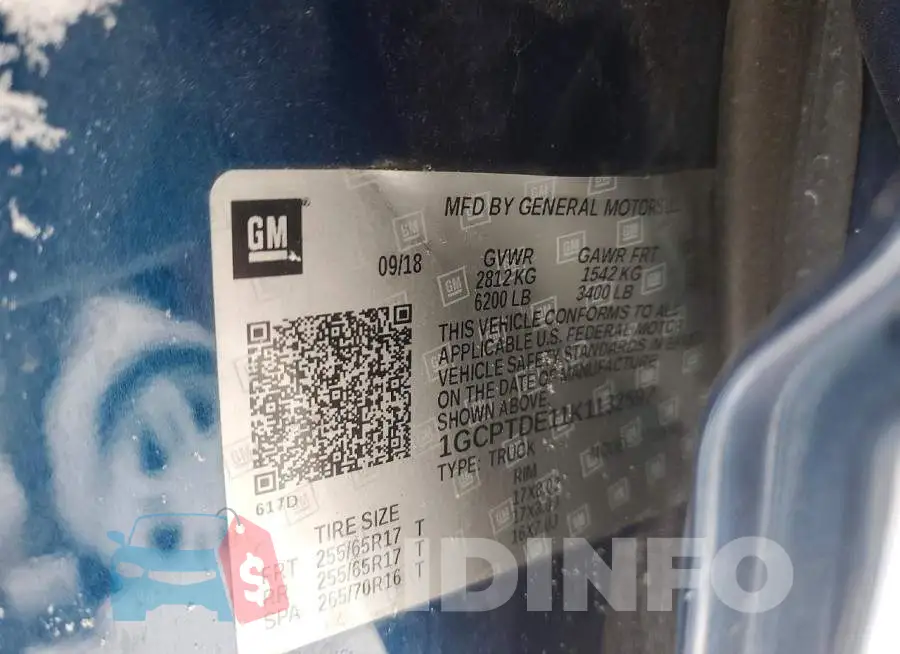 1GCPTDE11K1132597 Photo# 13