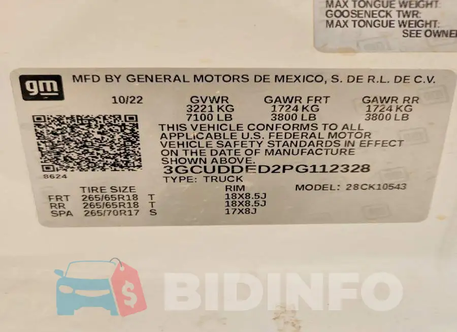 3GCUDDED2PG112328 Photo# 12