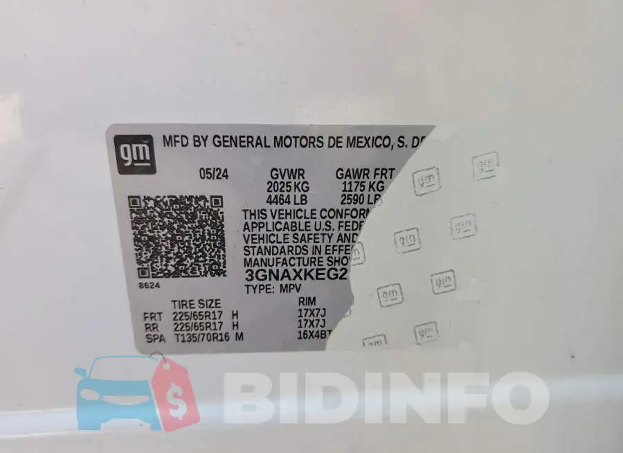 3GNAXKEG2RL362159 Photo# 13
