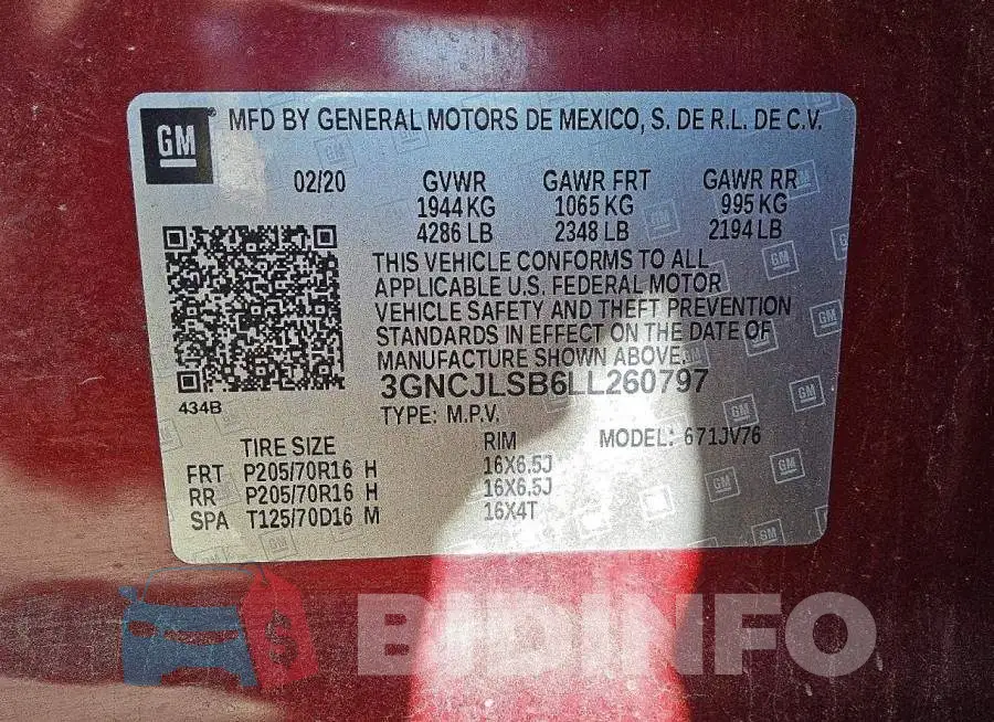 3GNCJLSB6LL260797 Photo# 12