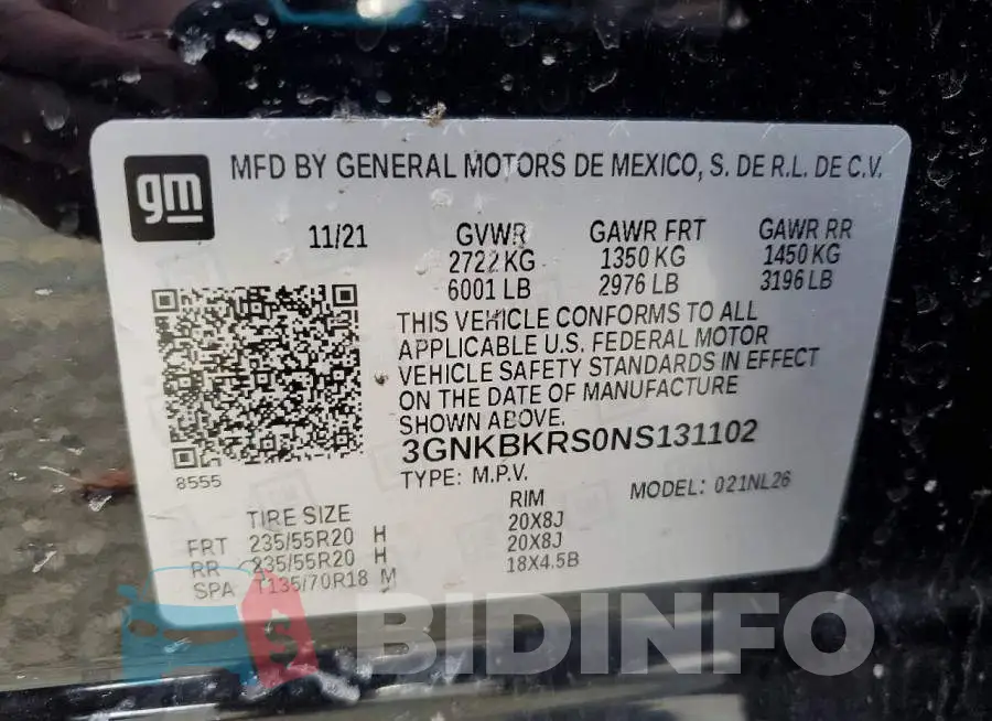 3GNKBKRS0NS131102 Photo# 13