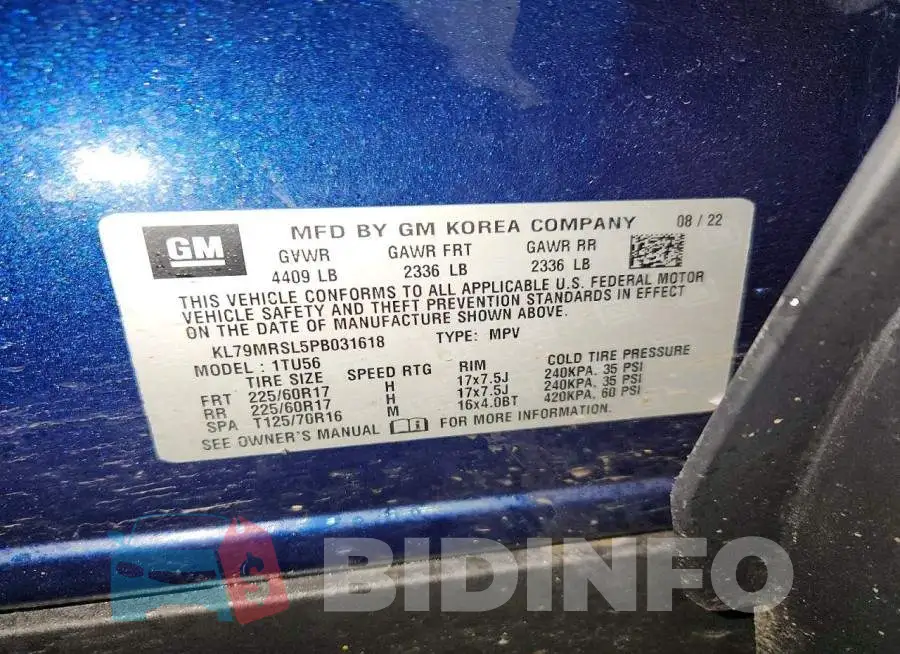 KL79MRSL5PB031618 Photo# 13