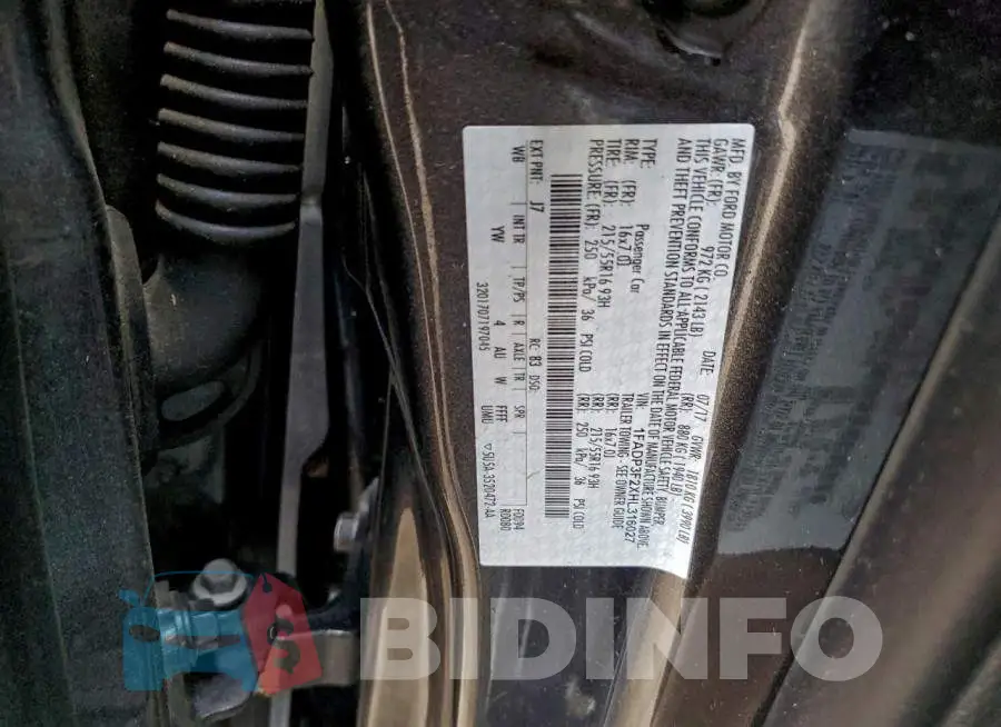 1FADP3F2XHL316027 Photo# 12