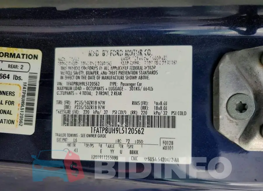 1FATP8UH9L5120562 Photo# 12