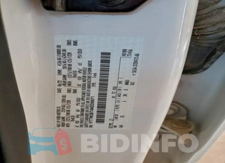 1FT7W2BT4NEE90971 Photo# 13