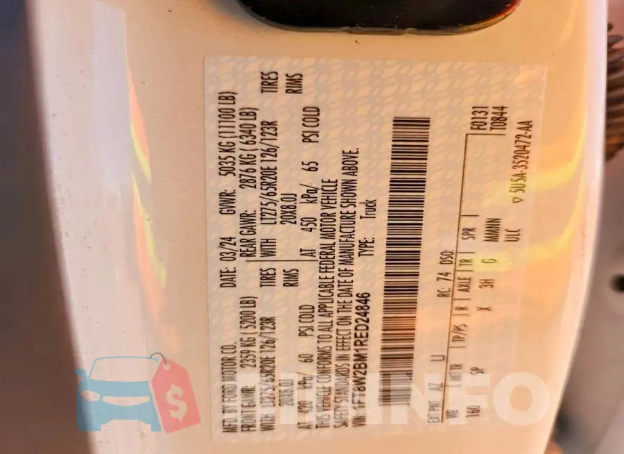 1FT8W2BM1RED24846 Photo# 13
