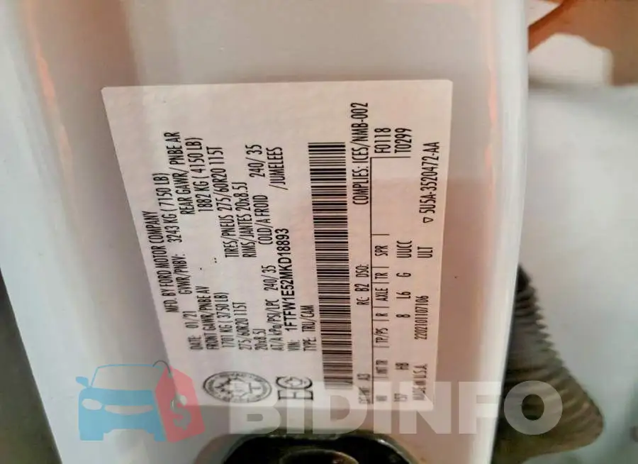 1FTFW1E52MKD18893 Photo# 12