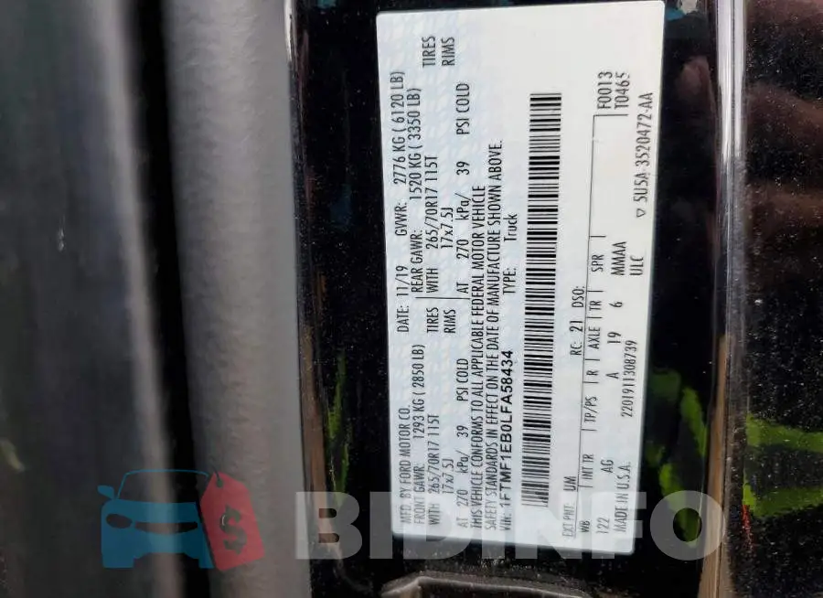 1FTMF1EB0LFA58434 Photo# 12