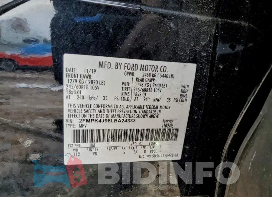 2FMPK4J98LBA24333 Photo# 13