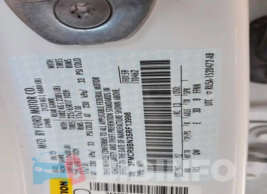 3FMCR9BN3SRF13998 Photo# 14