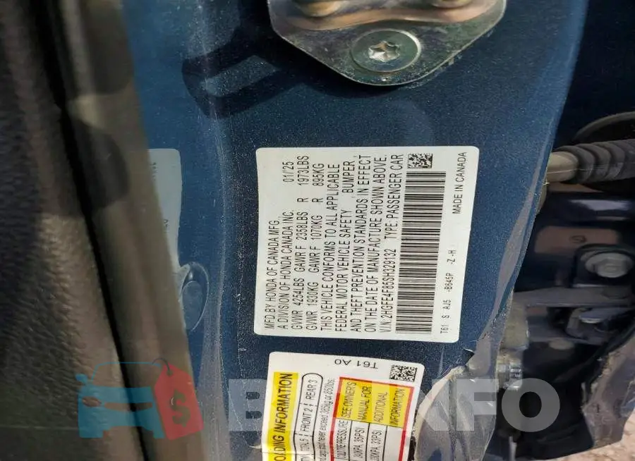 2HGFE4F85SH329132 Photo# 13
