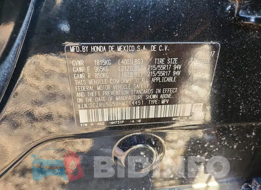3CZRU5G50HM714451 Photo# 13