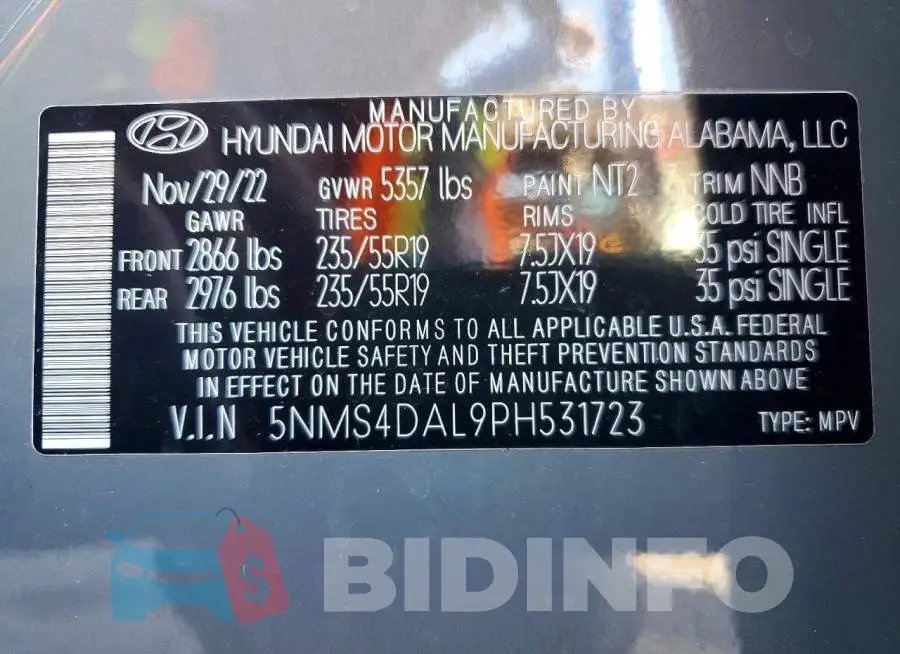 5NMS4DAL9PH531723 Photo# 13