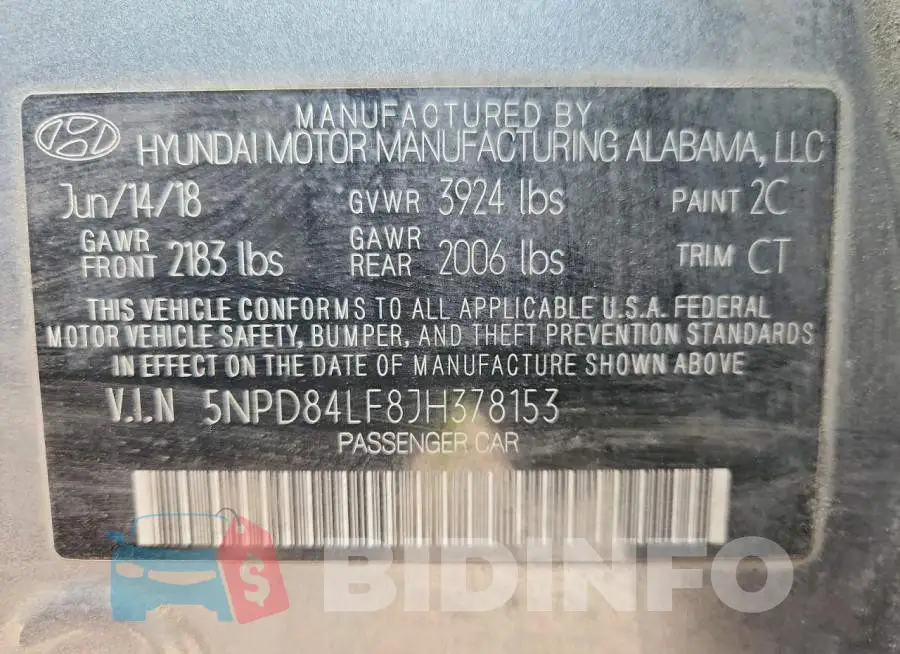 5NPD84LF8JH378153 Photo# 12