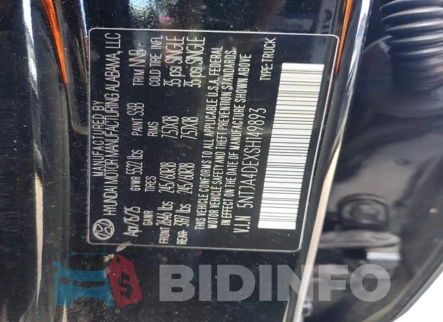 5NTJA4DEXSH149893 Photo# 11