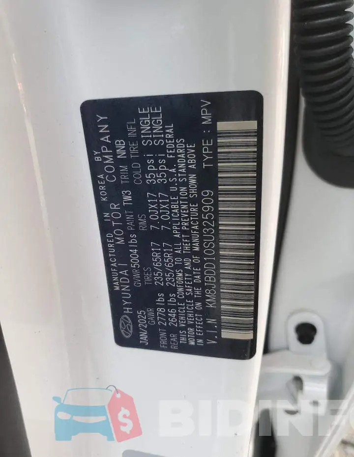 KM8JBDD10SU325909 Photo# 13