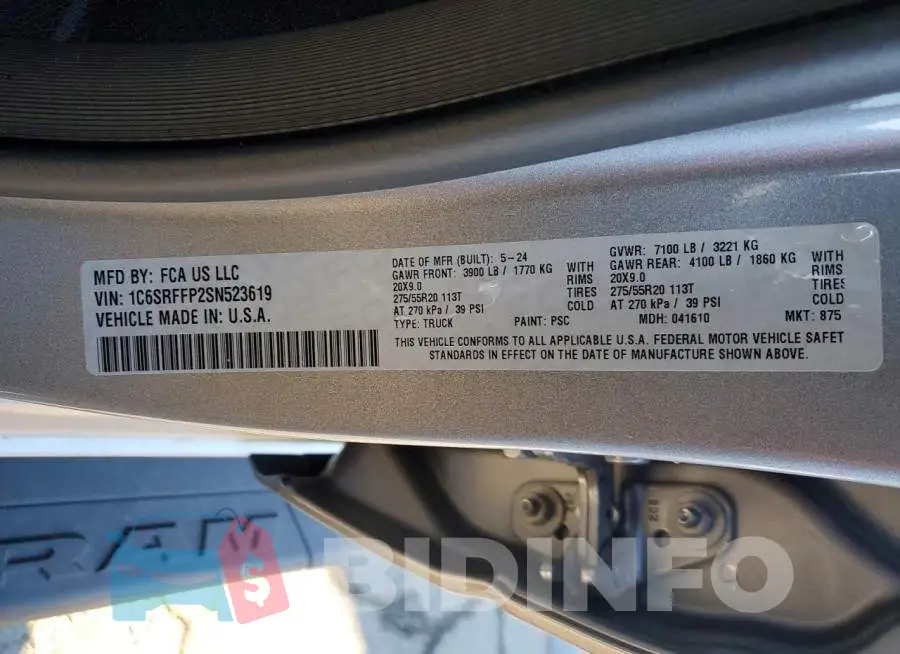 1C6SRFFP2SN523619 Photo# 12