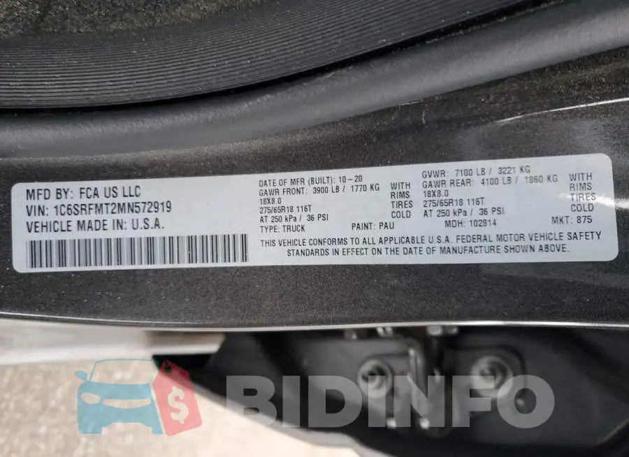 1C6SRFMT2MN572919 Photo# 12