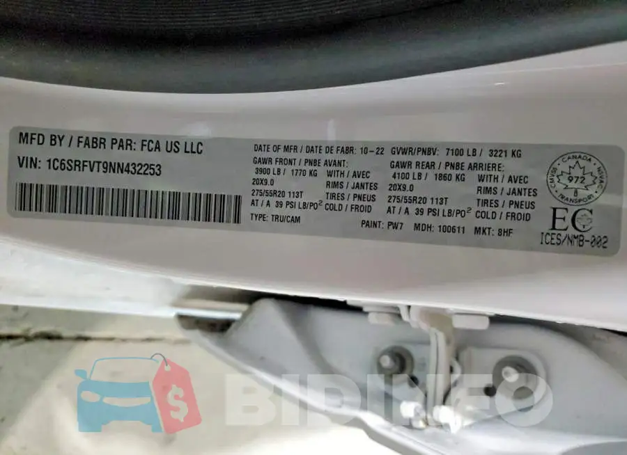1C6SRFVT9NN432253 Photo# 12